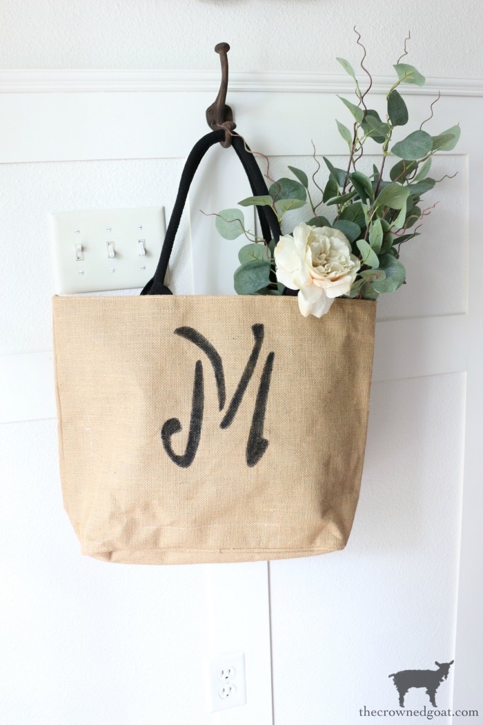 DIY Monogrammed Market Tote