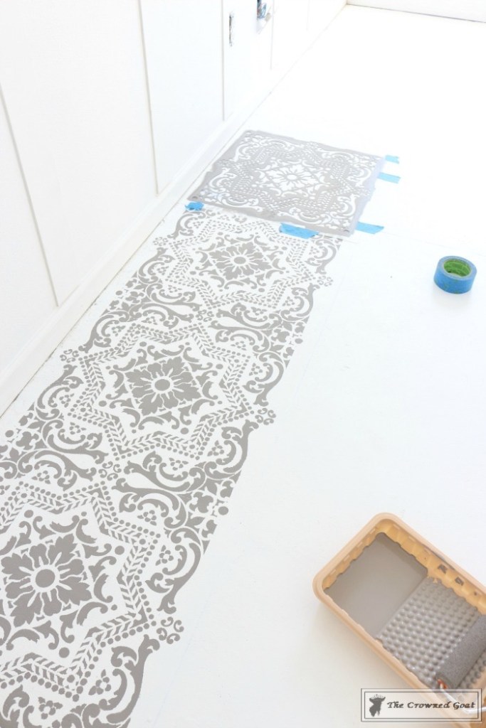 Easily Stencil a Concrete Floor-10