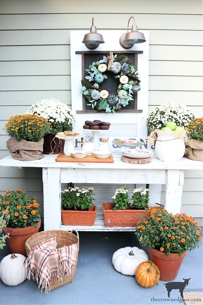 Fall Inspired Outdoor Dessert Buffet