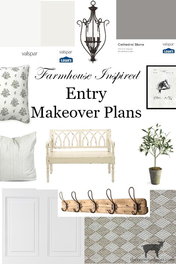 Farmhouse Inspired Entry Makeover Plans