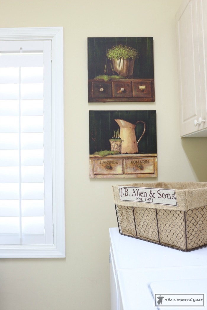 French Country Laundry Room Makeover