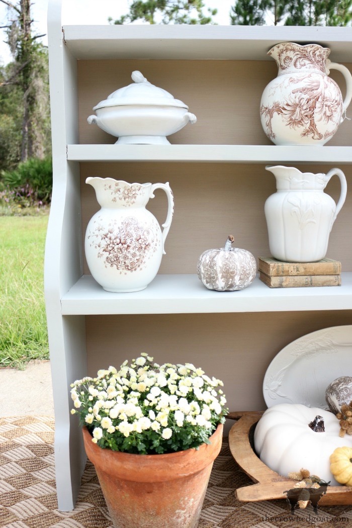 Painted Hutch Makeover in New Concrete