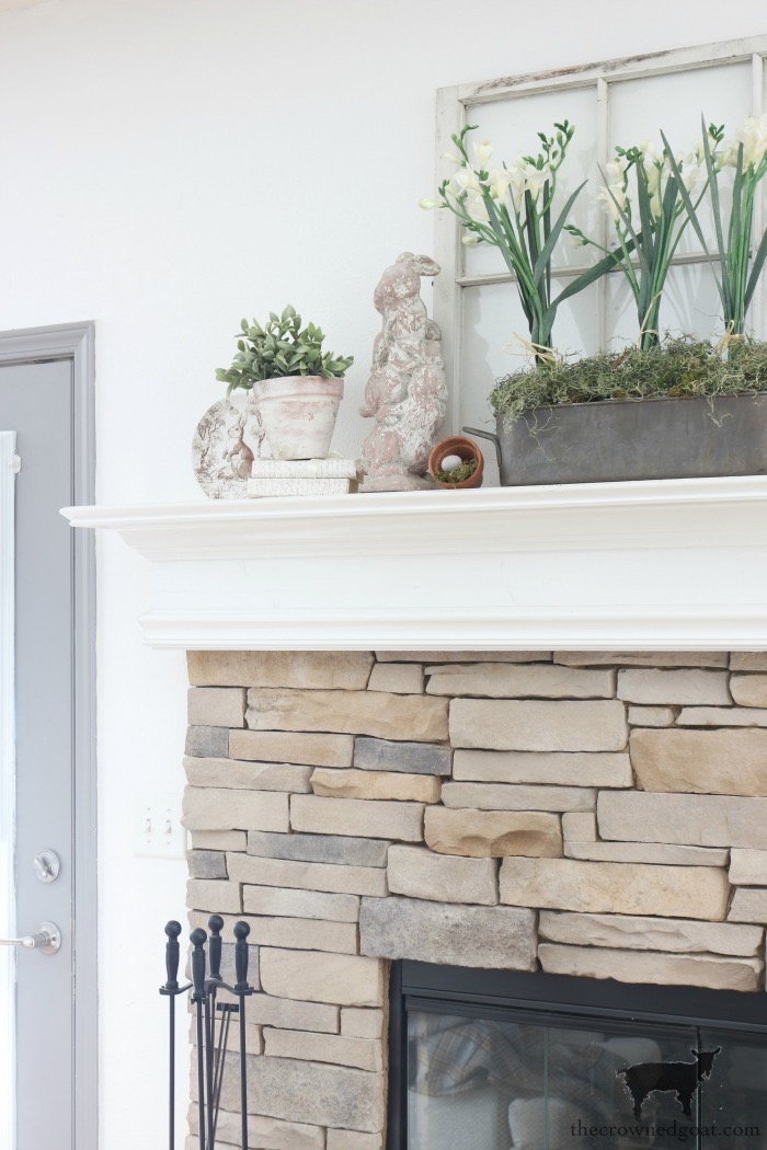 Spring Mantel Décor