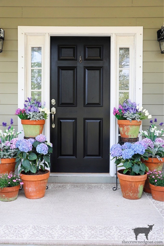 Spring Front Porch and Cottage Inspired Spring Home Tour-The Crowned Goat 